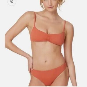 Andie “Symi” Bikini – Size Large – Cedar Orange Two-Piece Swimsuit Set NWT